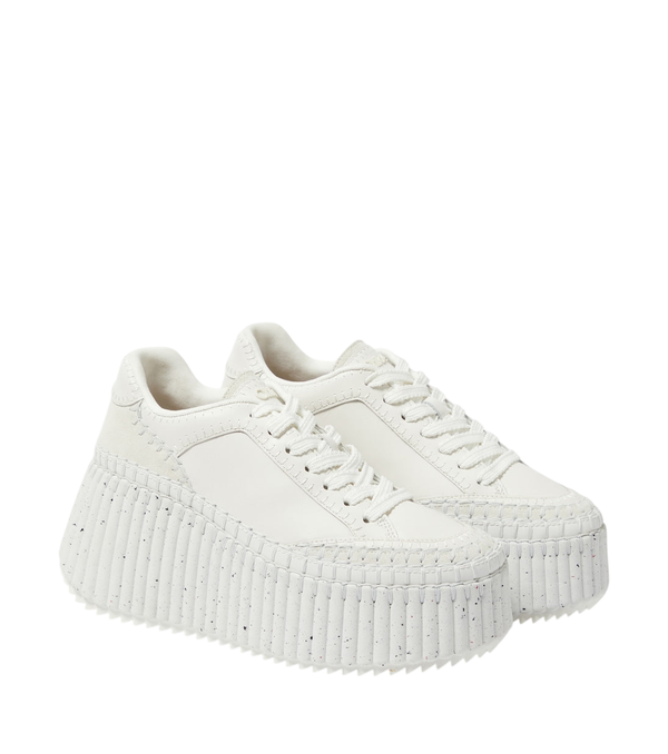 Chloé Nama leather platform sneakers