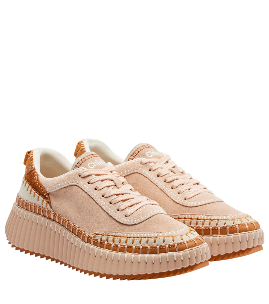 Chloé Nama suede platform sneakers