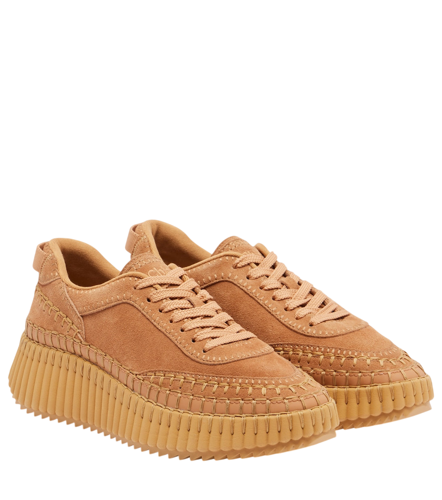 Chloé Nama suede platform sneakers
