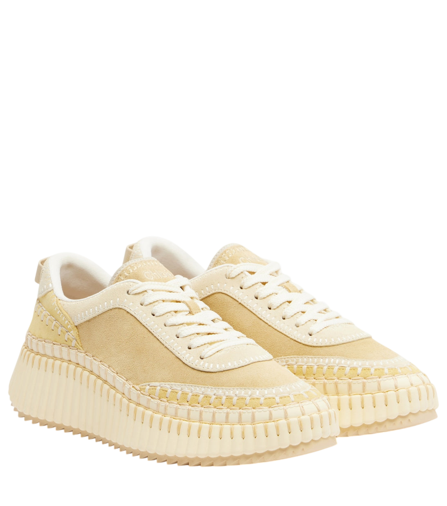 Chloé Nama suede platform sneakers