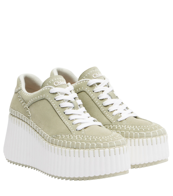 Chloé Nama suede platform sneakers