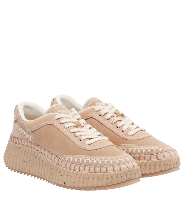 Chloé Nama suede platform sneakers