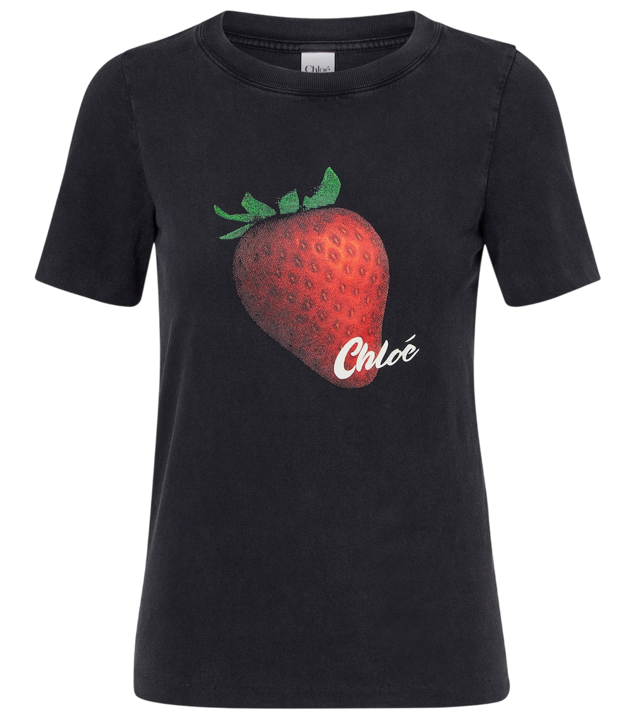 T-shirt en jersey de coton imprimé Chloé