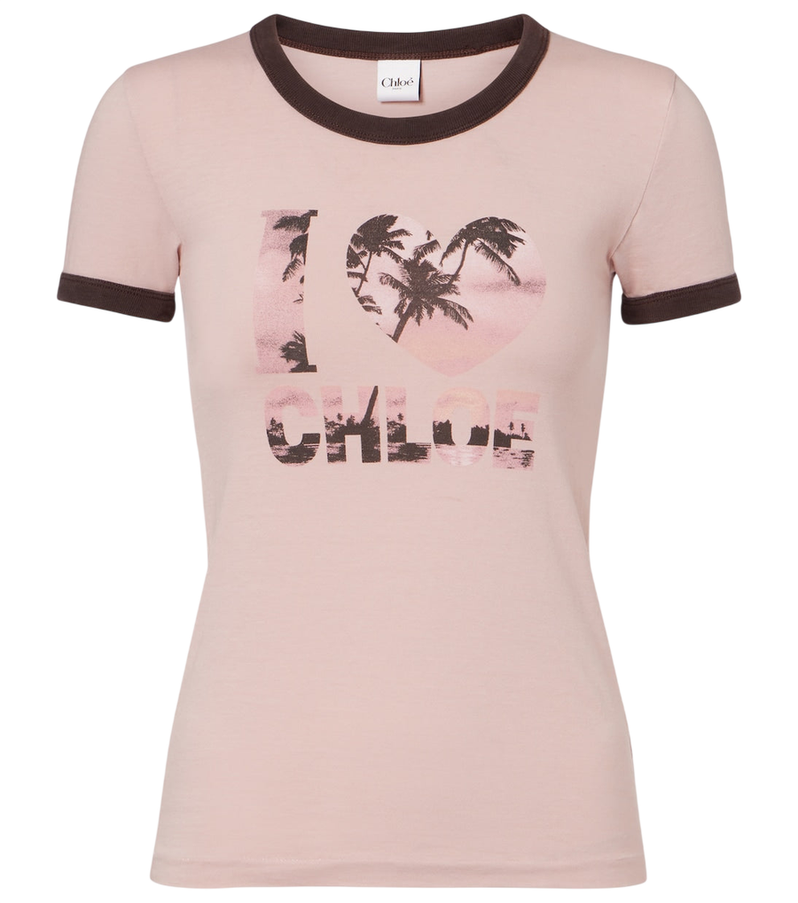T-shirt en coton imprimé Chloé