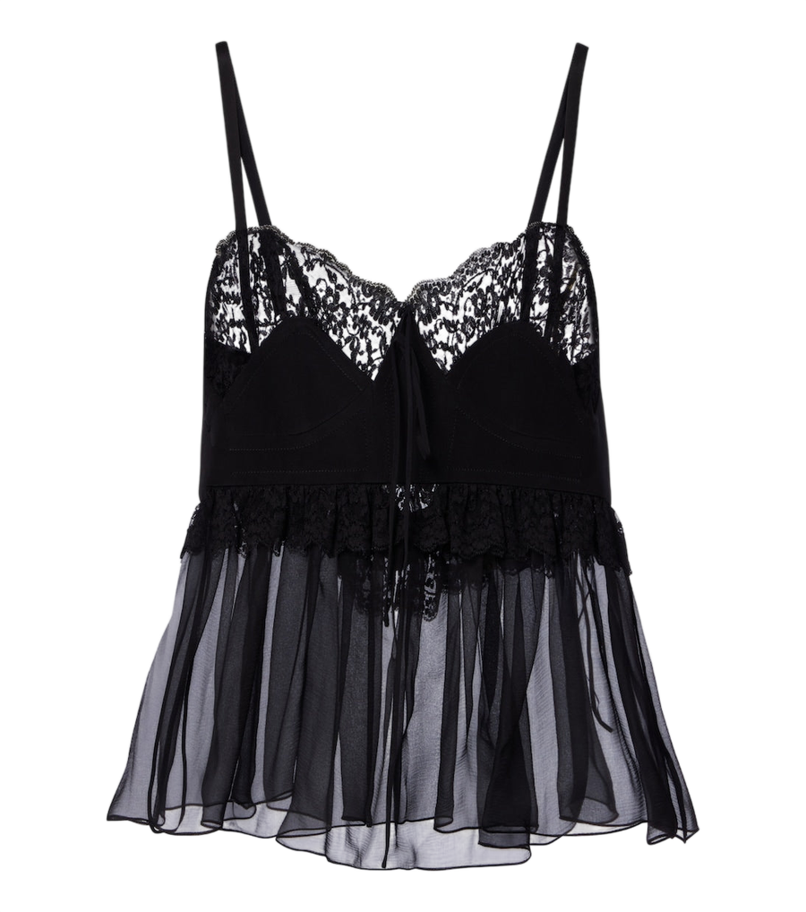 Chloé Ruffled silk crêpe de chine top