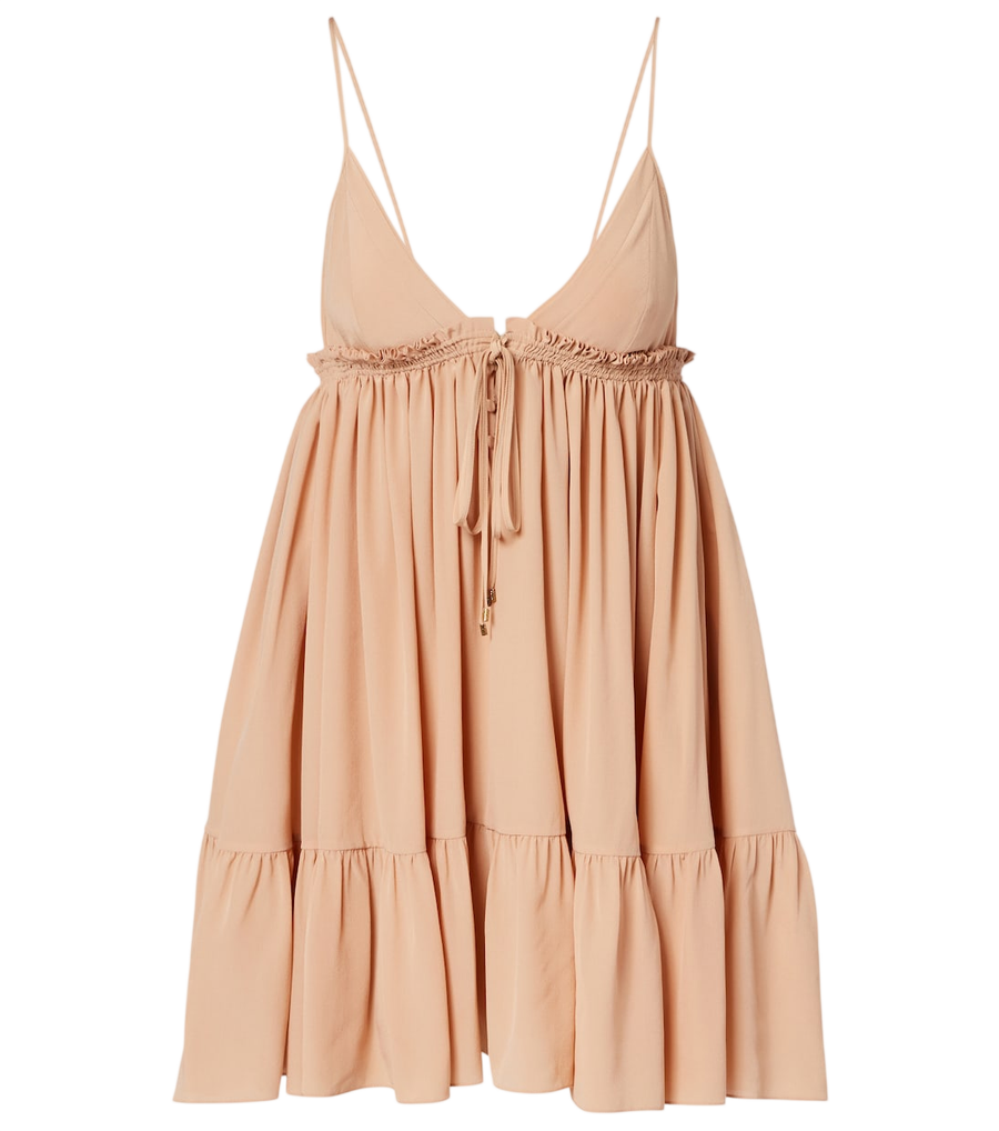 Mini-robe Chloé en crêpe de soie