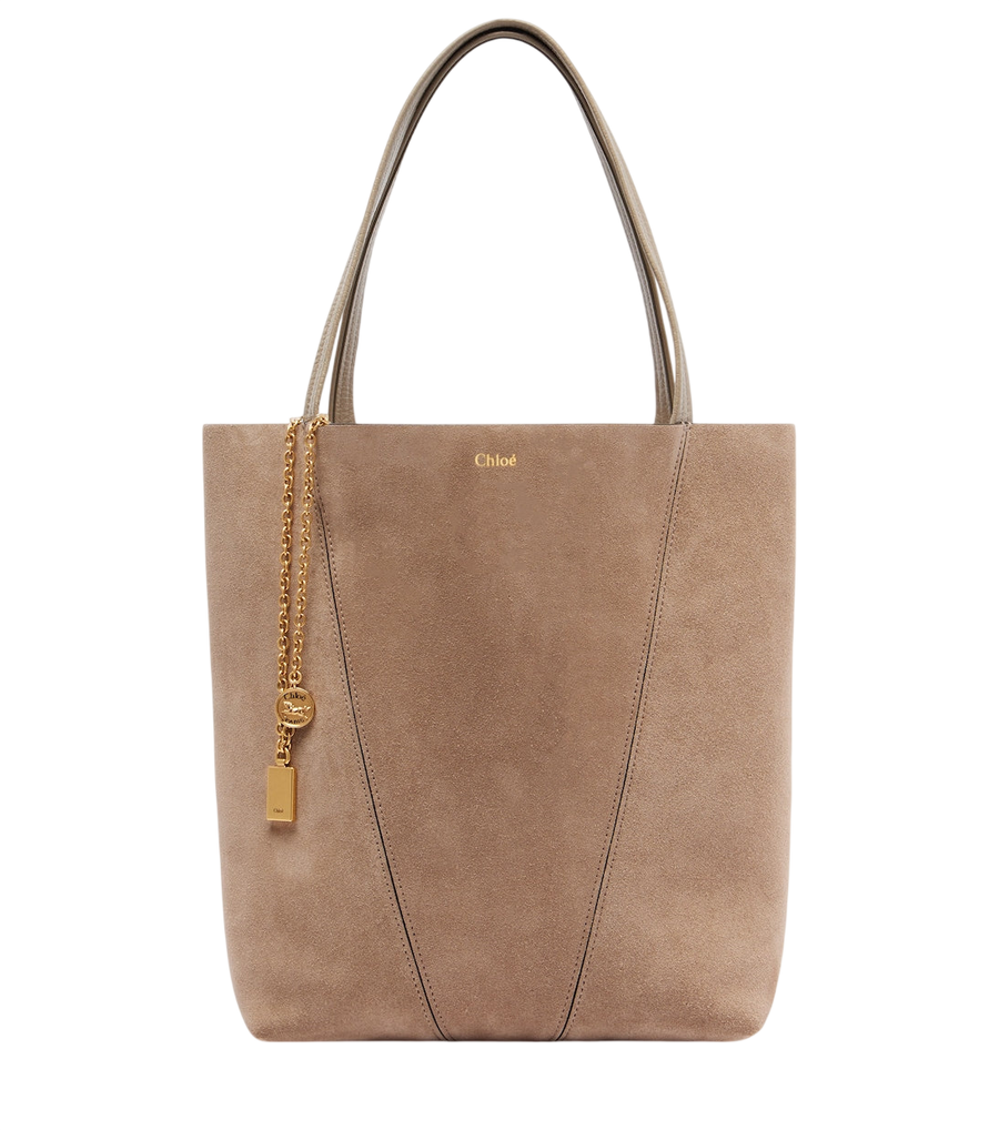Chloé Spin Medium suede tote bag