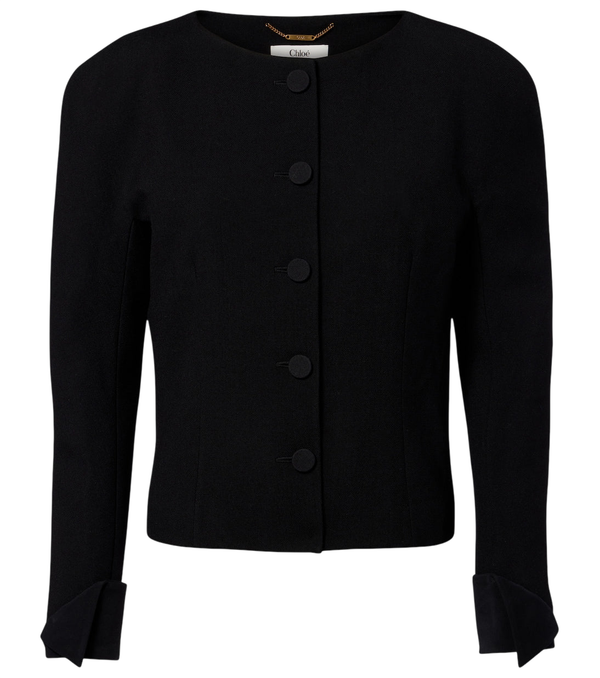 Chloé Virgin wool crêpe cardigan