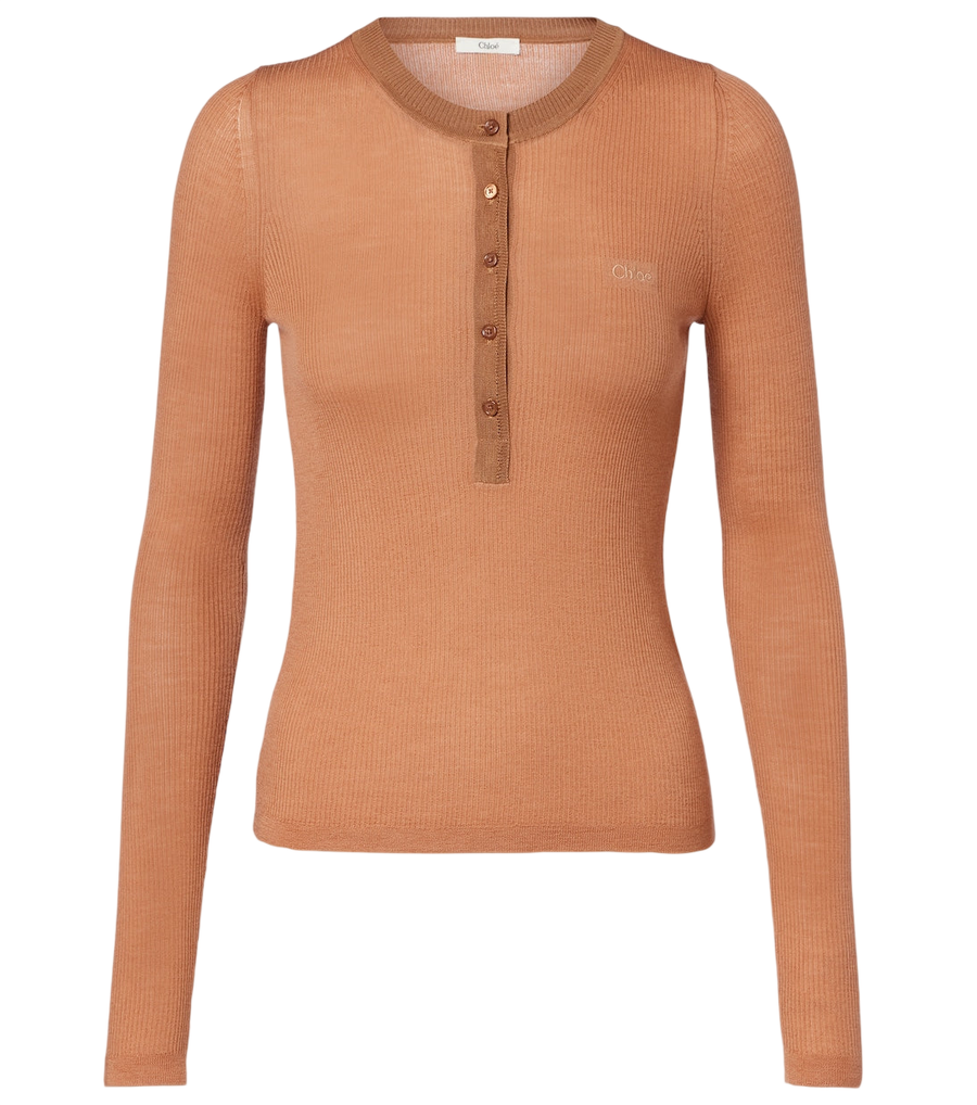Chloé Wool Henley shirt