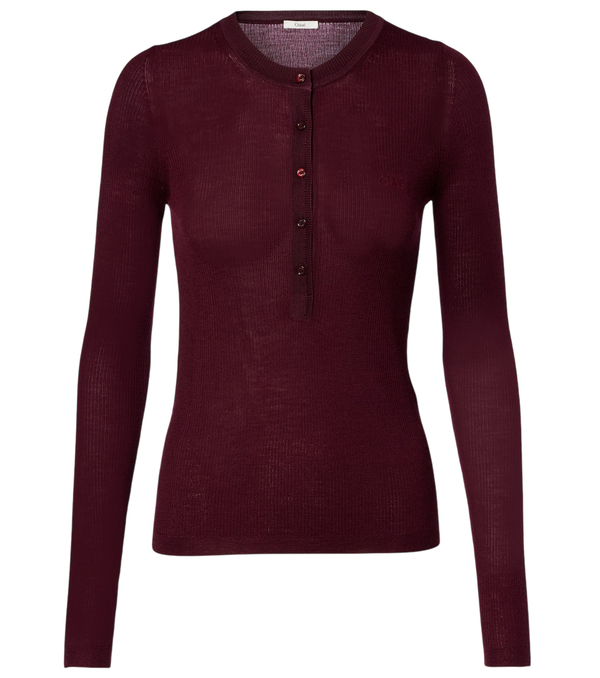 Chloé Wool Henley shirt