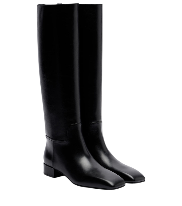Christen Classic Square leather knee-high boots