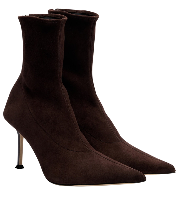 Christen Helix 75 suede ankle boots