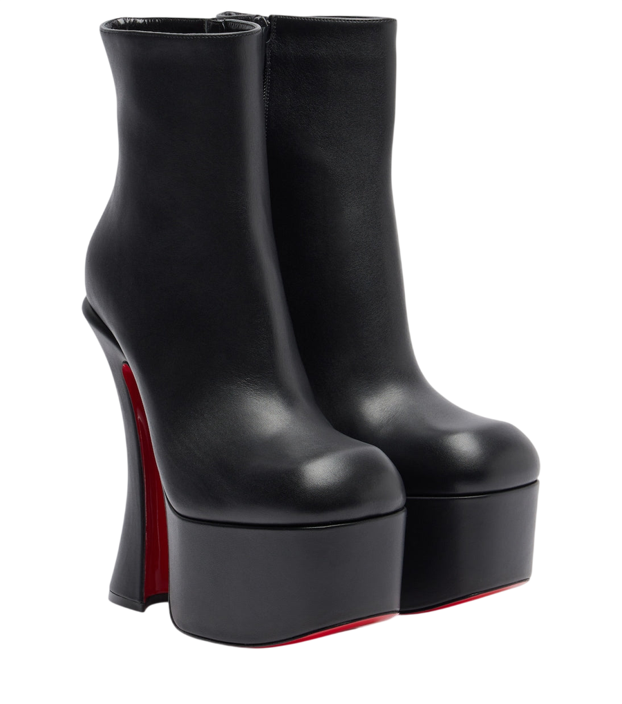Christian Louboutin Aquabootie 160 leather platform ankle boots
