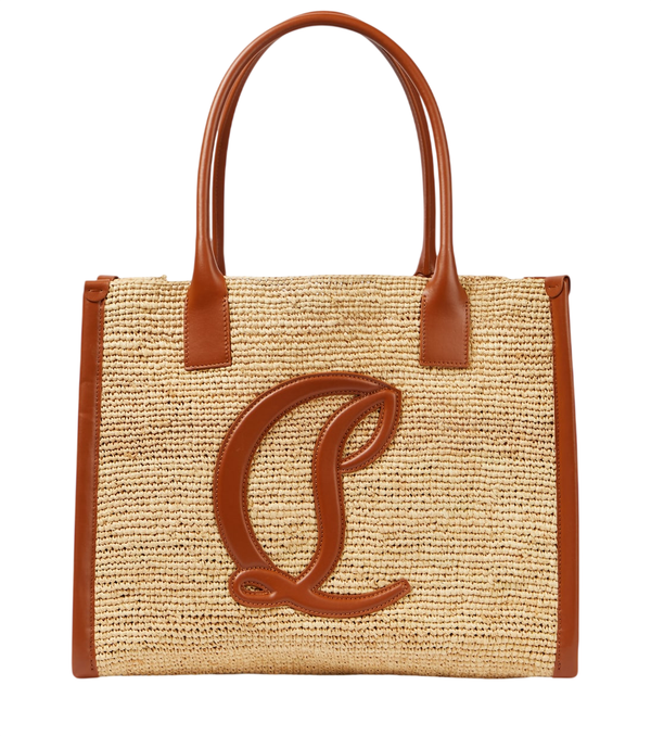 Christian Louboutin By My Side E/W Large raffia tote bag