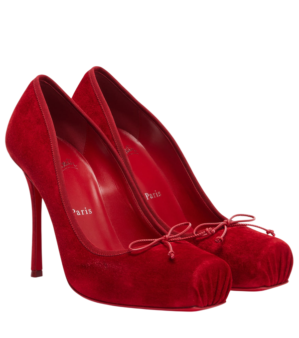 Escarpins Cassia Nodo 100 en daim Christian Louboutin
