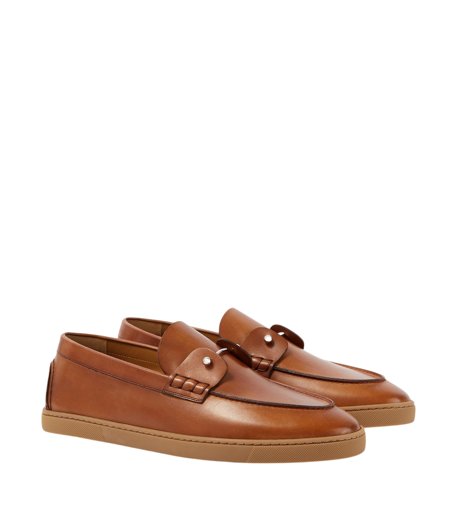 Christian Louboutin Chambeliboat leather slip-on shoes