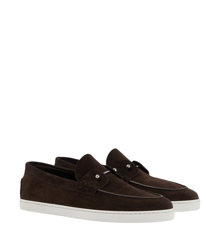 Christian Louboutin Chambeliboat suede slip-on shoes