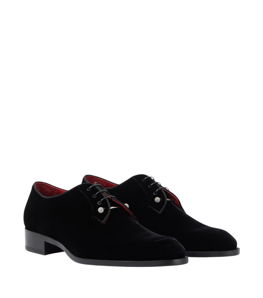 Christian Louboutin Chambeliss velvet Derby shoes