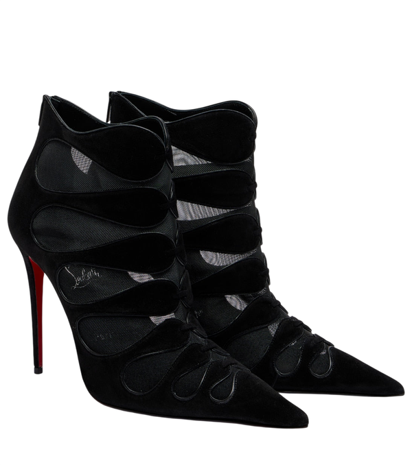 Christian Louboutin Circus Max 100 suede ankle boots