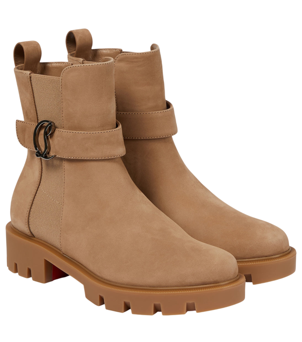 Christian Louboutin CL Chelsea suede ankle boots