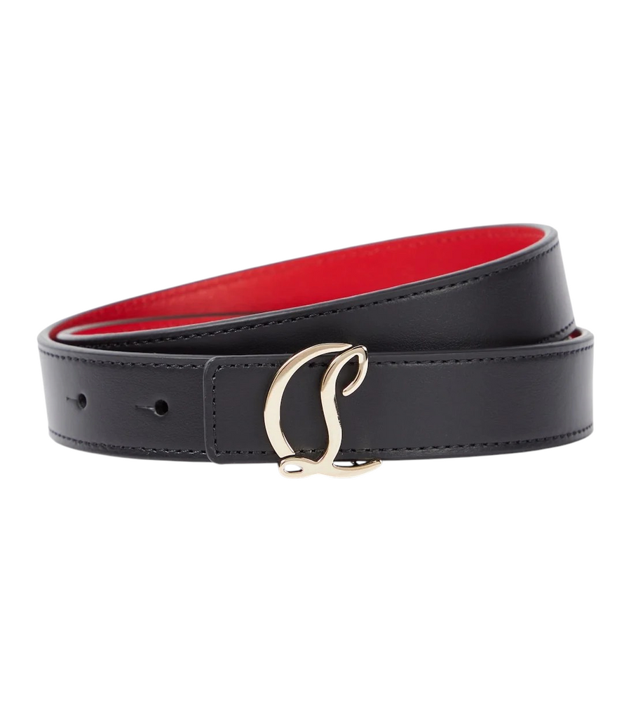 Christian Louboutin CL Logo leather belt