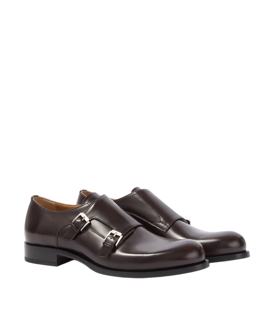 Christian Louboutin Dandydeco leather monk strap shoes