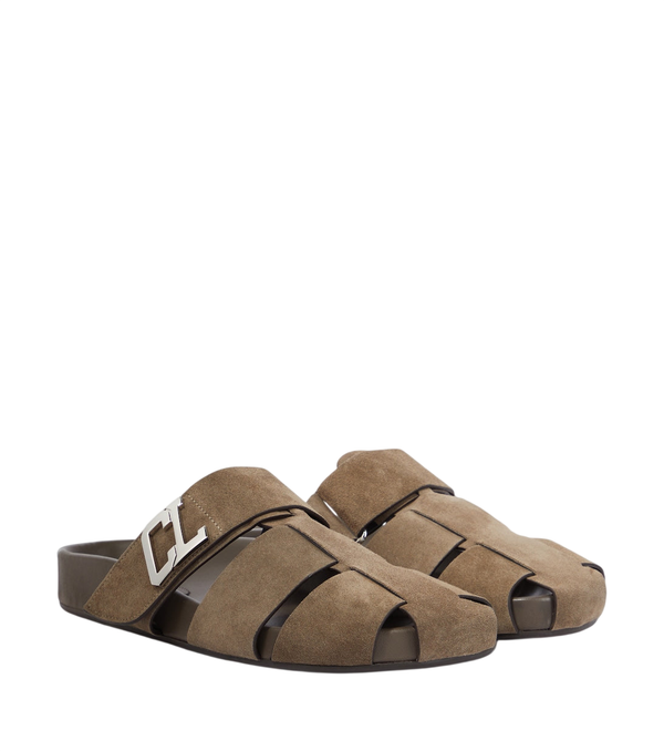 Christian Louboutin Mules in camoscio decorate