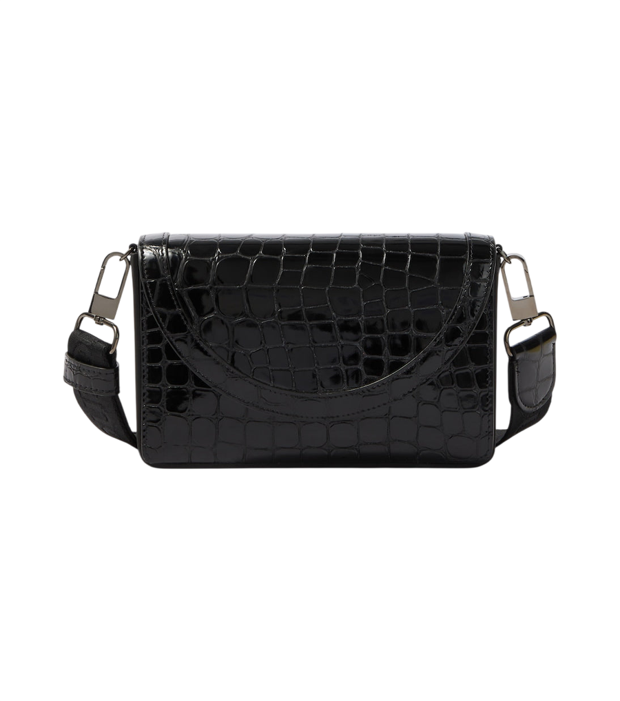 Christian Louboutin Explorafunk croc-effect patent leather shoulder bag