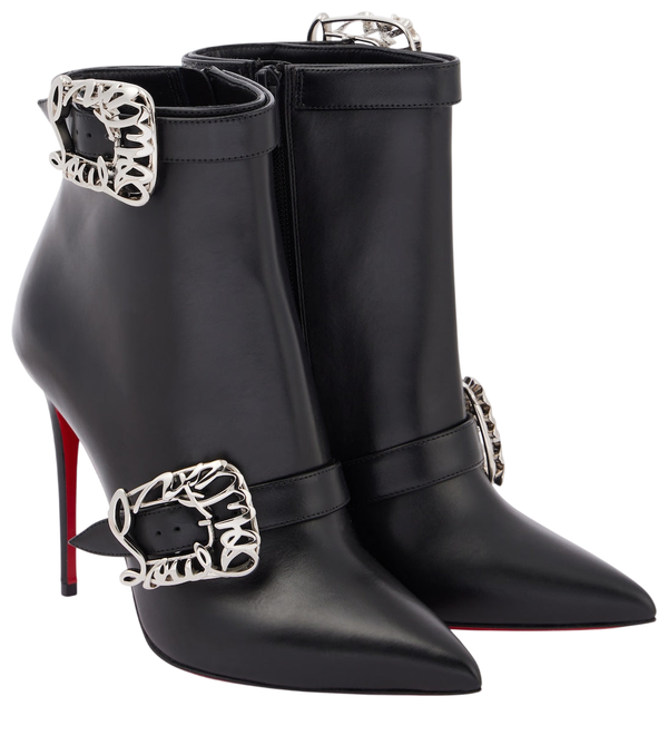 Christian Louboutin Giddylina 100 leather ankle boots