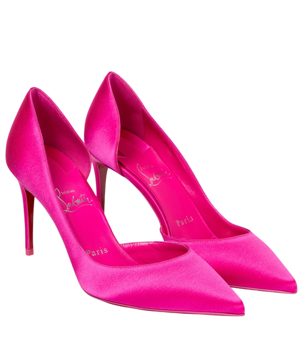 Christian Louboutin Iriza 85 décolleté in raso di seta