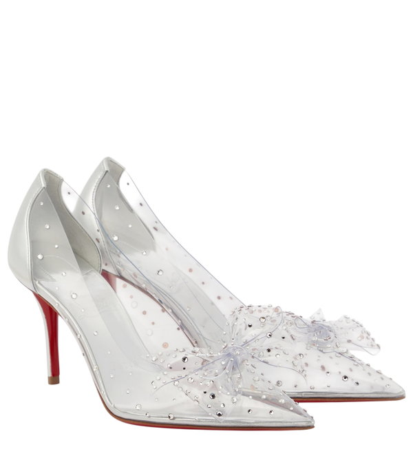 Christian Louboutin Jelly Strass 80 décolleté decorate PVC