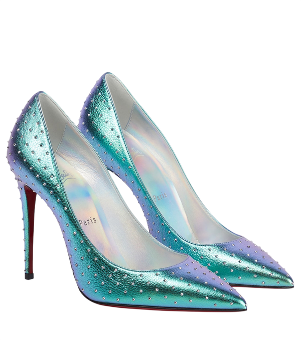 Christian Louboutin Kate 100 décolleté in pelle decorate