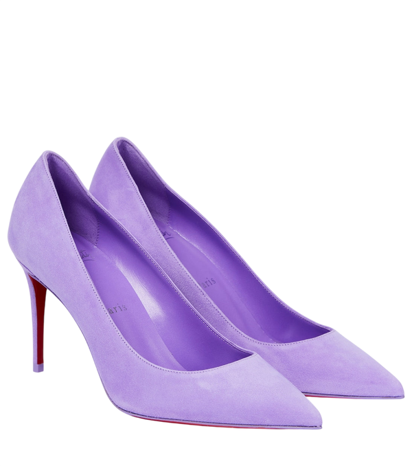 Christian Louboutin Kate 85 décolleté in pelle scamosciata verniciata
