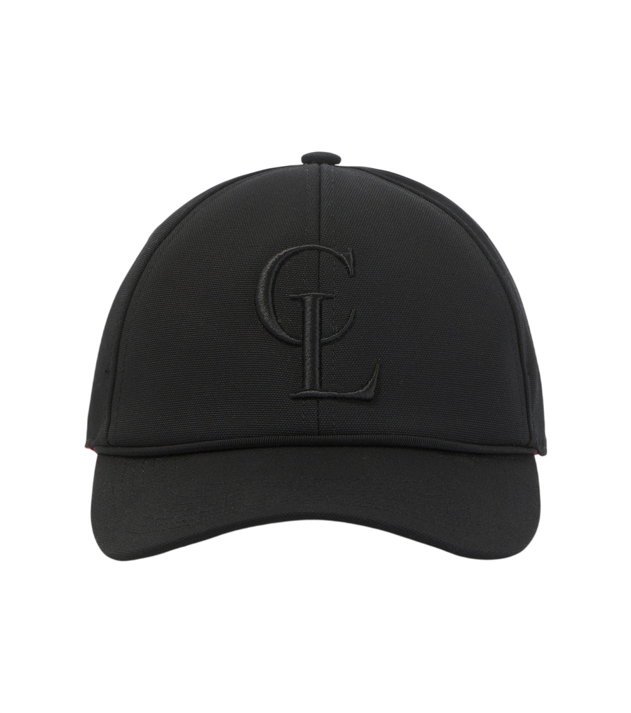 Christian Louboutin Logo cotton canvas baseball cap