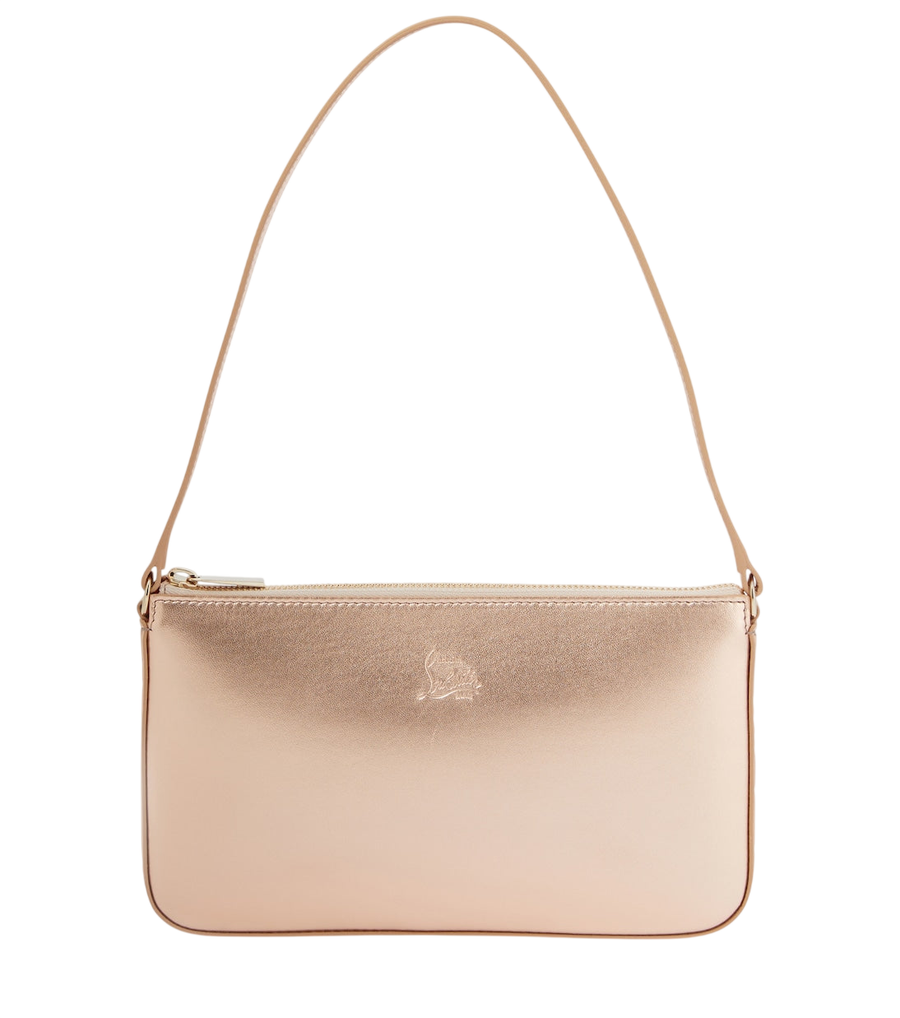 Christian Louboutin Loubila metallic leather shoulder bag