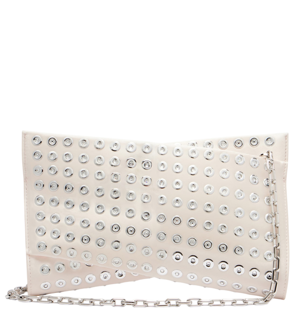 Clutch pequeña Christian Louboutin Loubitwist adornada con cristales