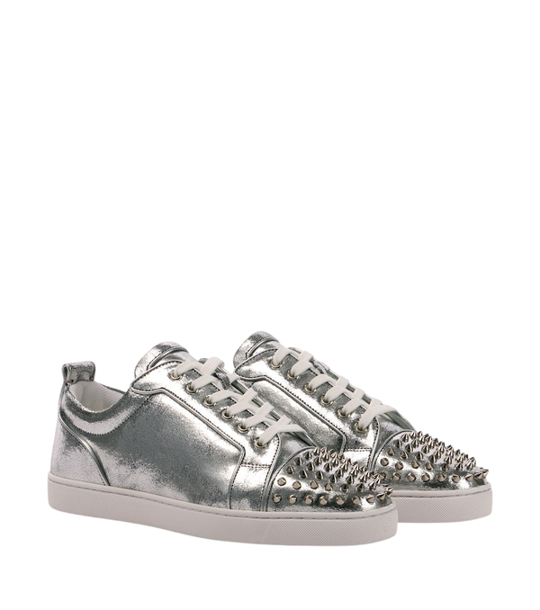 Christian Louboutin Louis Junior metallic leather sneakers