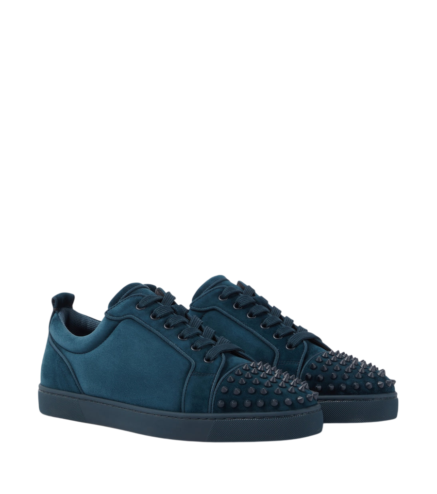 Christian Louboutin Louis Junior Spikes embellished suede sneakers