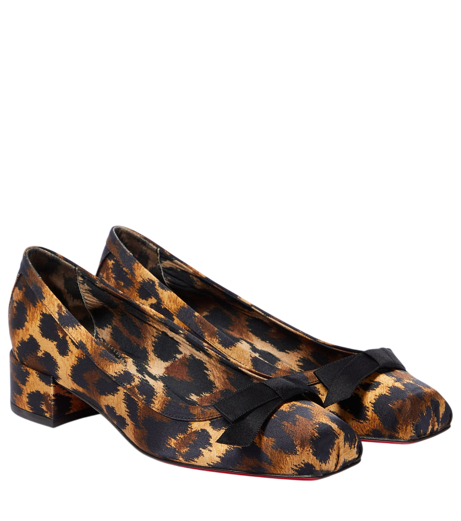 Christian Louboutin Décolleté Mamaflirt con stampa leopardata