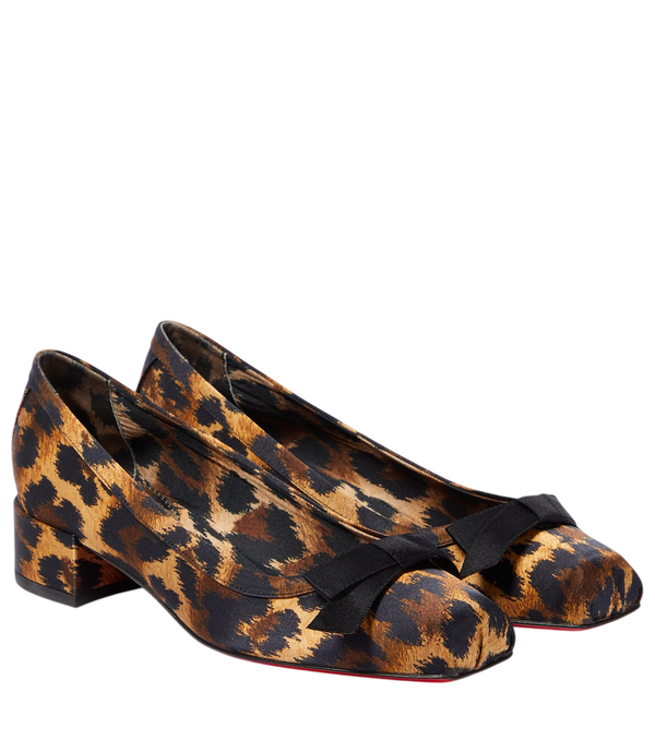 Christian Louboutin Décolleté Mamaflirt con stampa leopardata