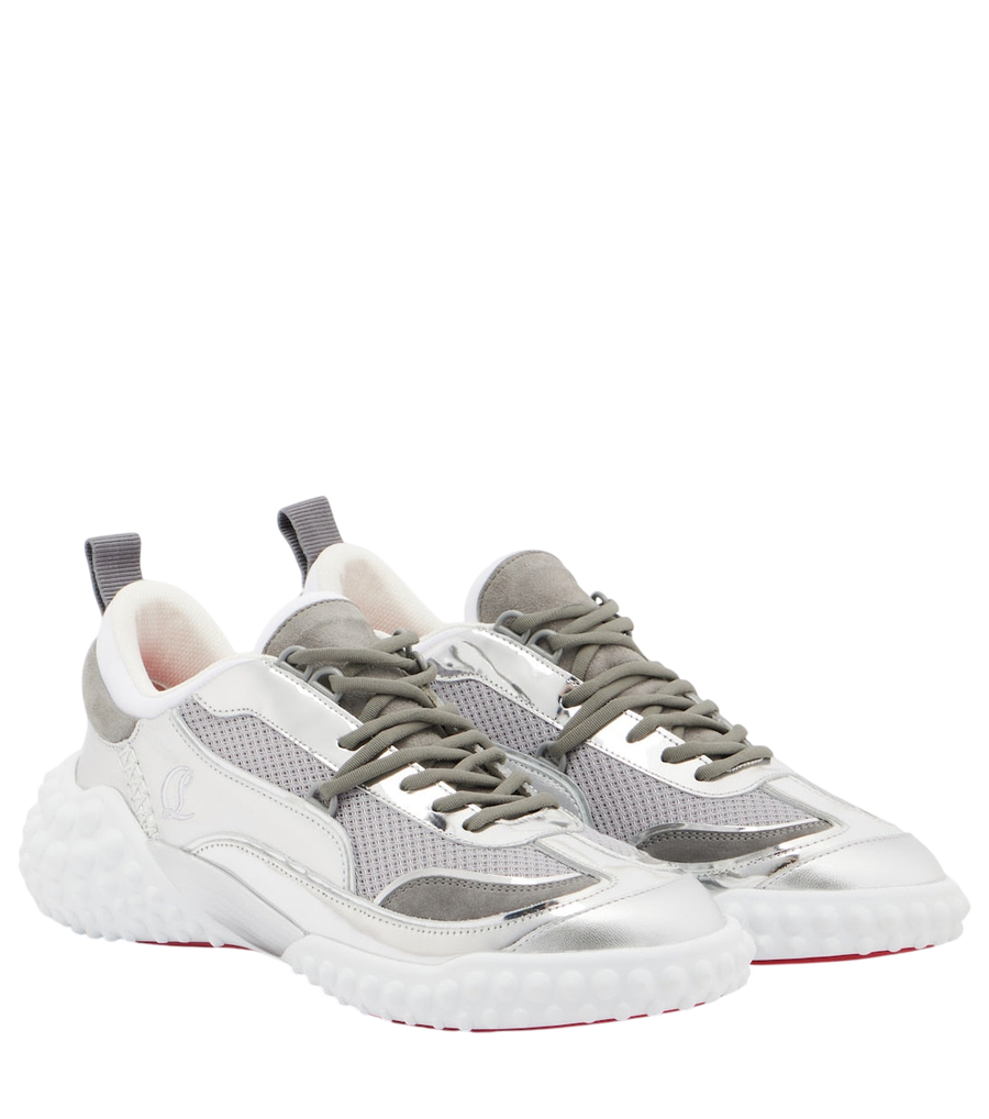 Christian Louboutin Mara suede and mesh sneakers