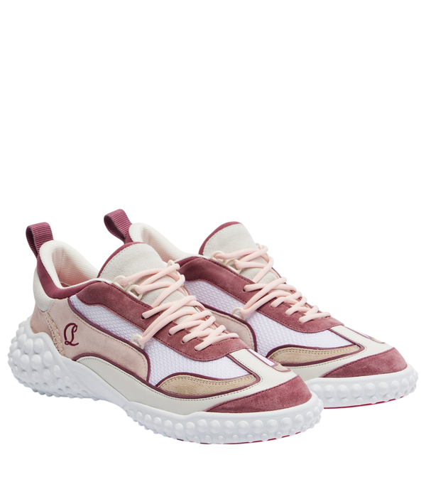 Christian Louboutin Mara suede and mesh sneakers
