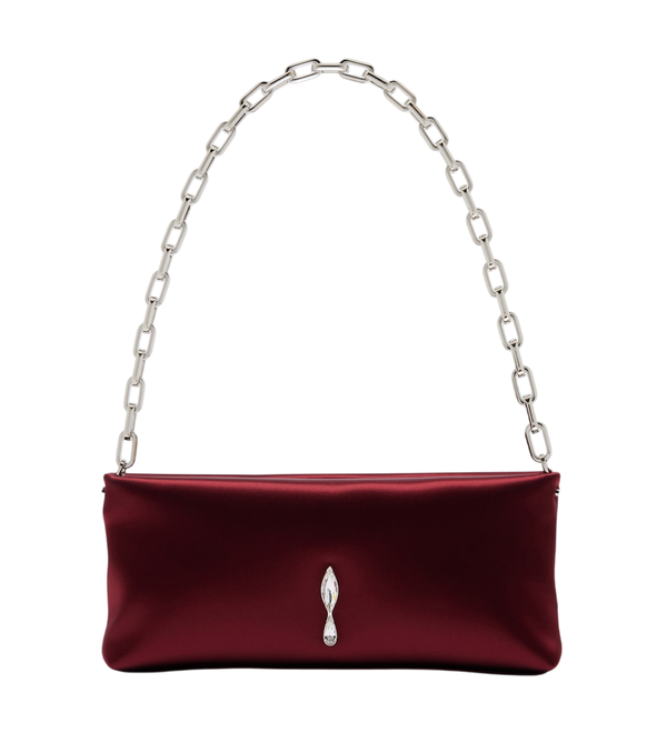 Christian Louboutin Maykimay Small embellished satin clutch