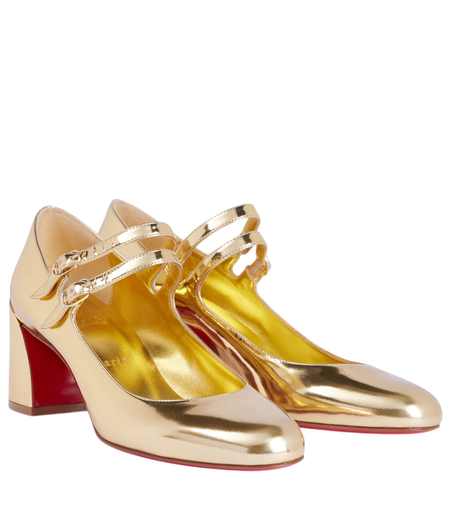 Christian Louboutin Décolleté Mary Jane in pelle specchiata Miss Jane