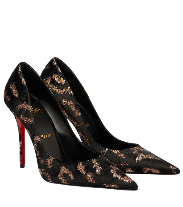 Christian Louboutin Miss Z leopard-print velvet pumps