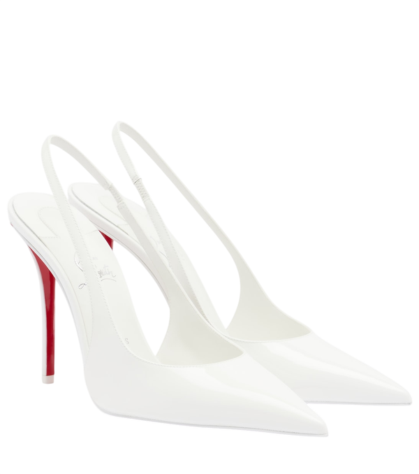 Christian Louboutin Décolleté Miss Z in pelle verniciata con cinturino posteriore