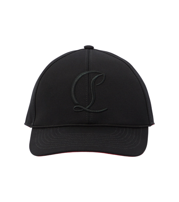 Christian Louboutin Berretto da baseball in tela di cotone Mooncrest