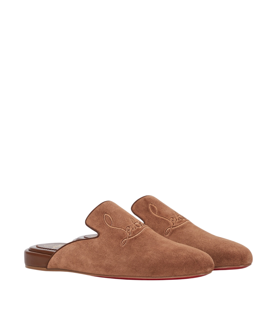Christian Louboutin Navy Coolito Flat mules