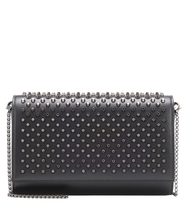Christian Louboutin Paloma embellished leather clutch