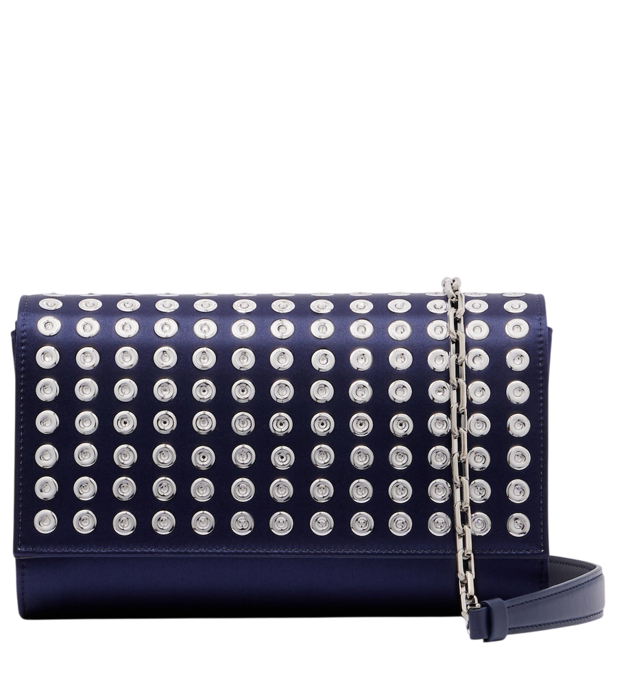 Christian Louboutin Paloma Small satin crêpe clutch